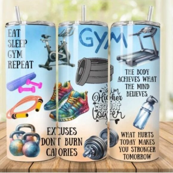 Motivational Fitness 20oz Tumbler - Picture 1 of 1